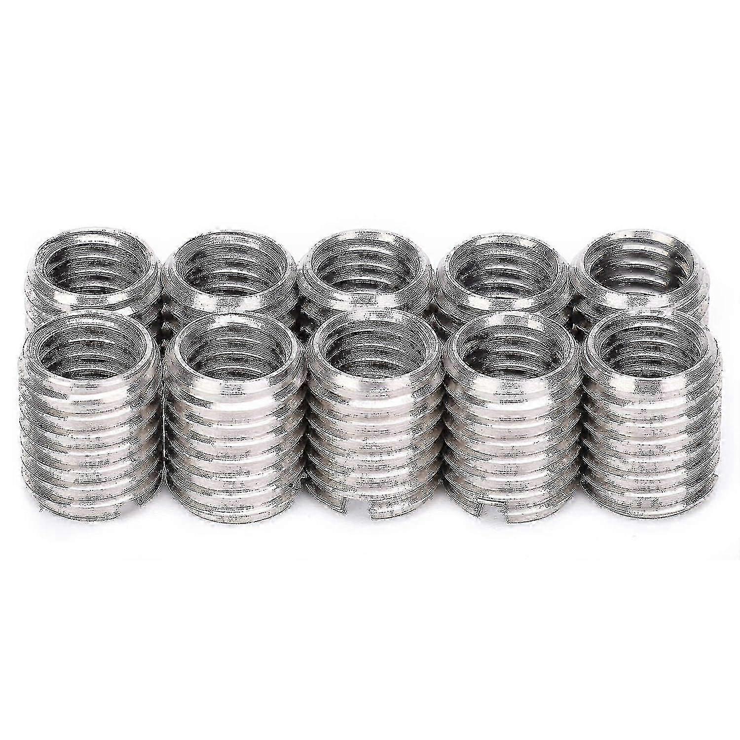 10pcs acier inoxydable M8x1.25 femelle à M10x1.5 mâle écrou d’insertion fileté pour réparation