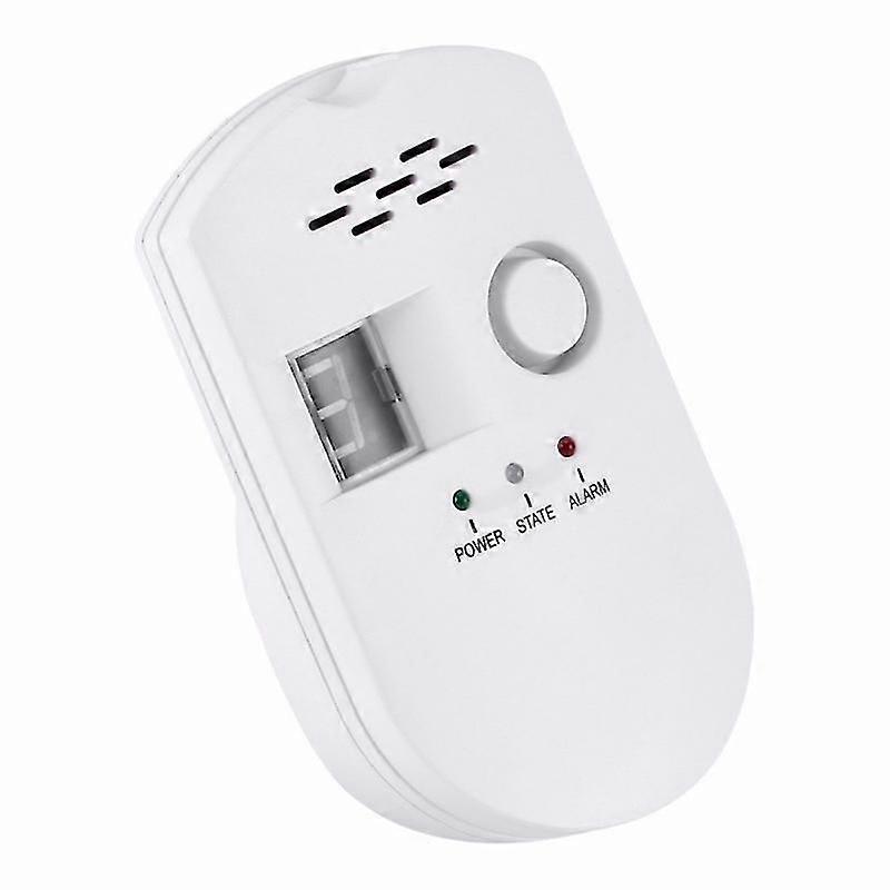 Gas Detector, Lpg/natural Gas/coal Gas Leak Detector, Plug-in Sensor Monitor With Audible Alarm And Led Digital Display, Combustible Methane, Propane