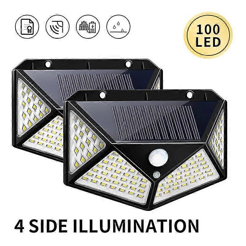 Solarleuchte für den Außenbereich, 162 LEDs, 2er-Pack, Bewegungsmelder, Solarleuchten für den Außenbereich