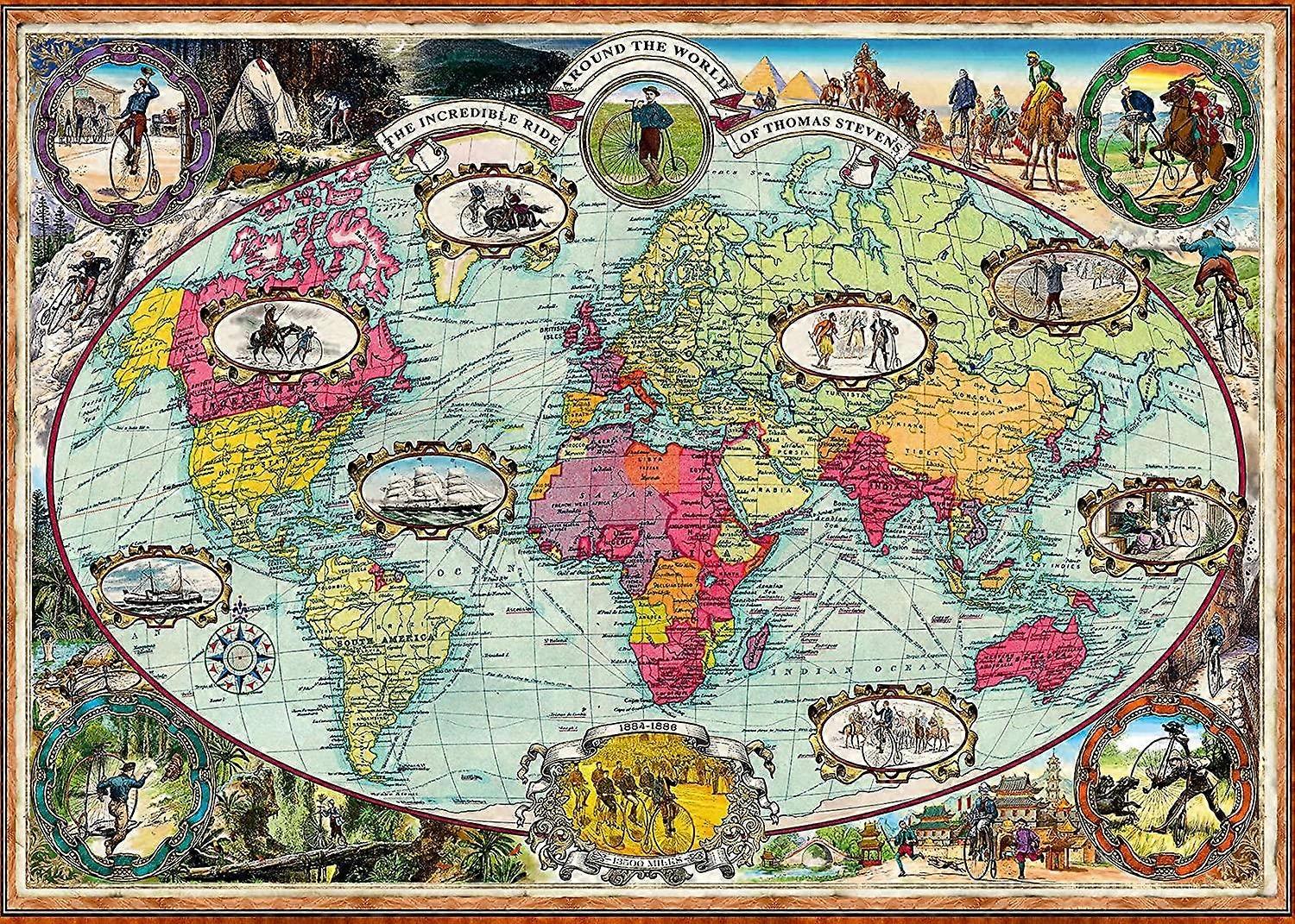 Ravensburger Bicycle Ride Around the World Jigsaw Puzzle (1000 Pieces)