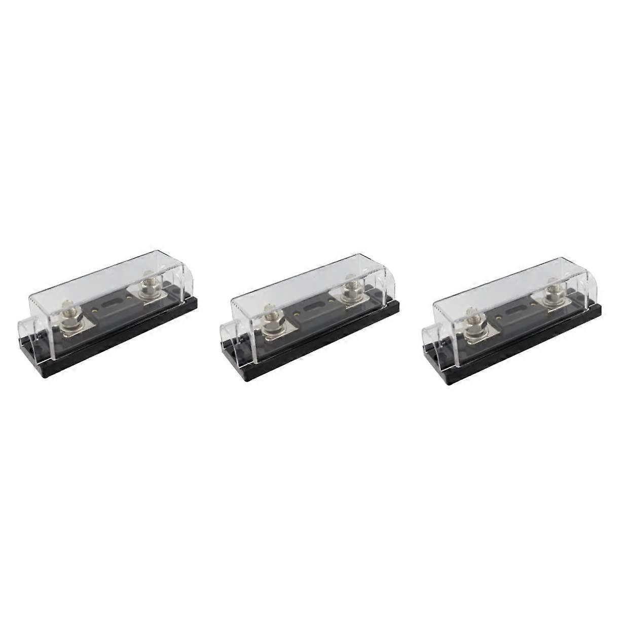 3pcs ANL Fuse Block Holder 100A Terminal Fuse Box for Automotive Electrical Circuits Compatible with Standard Car Wiring