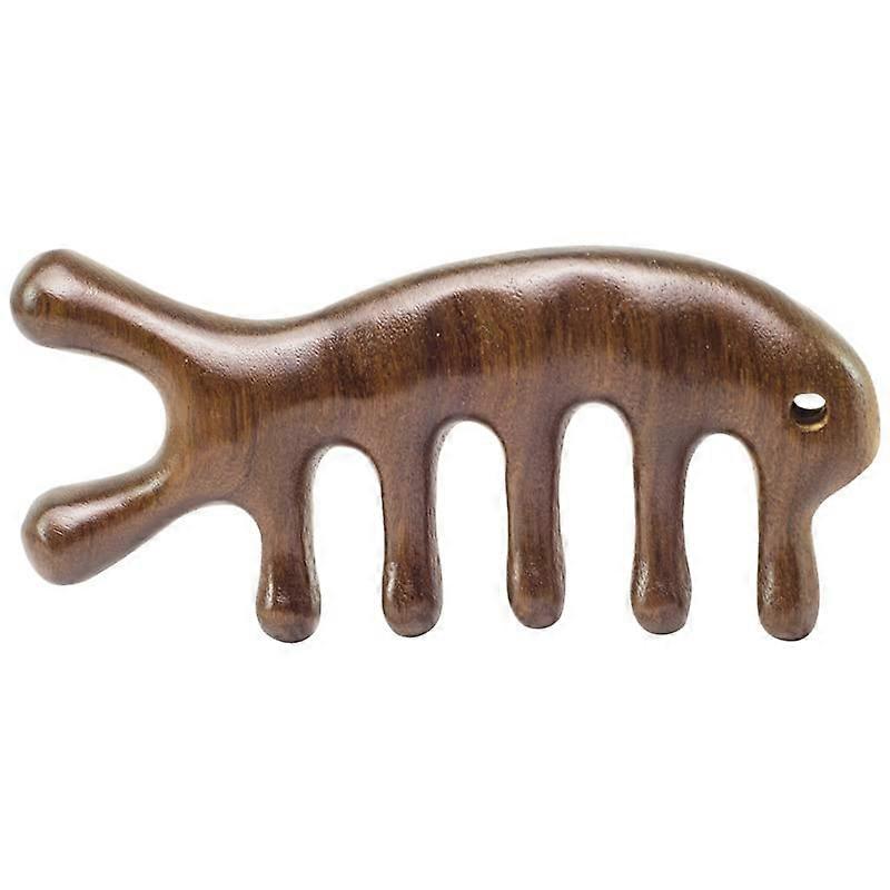 Sandalwood comb widetooth comb home head massage comb hair therapy comb small comb portable comb Comb