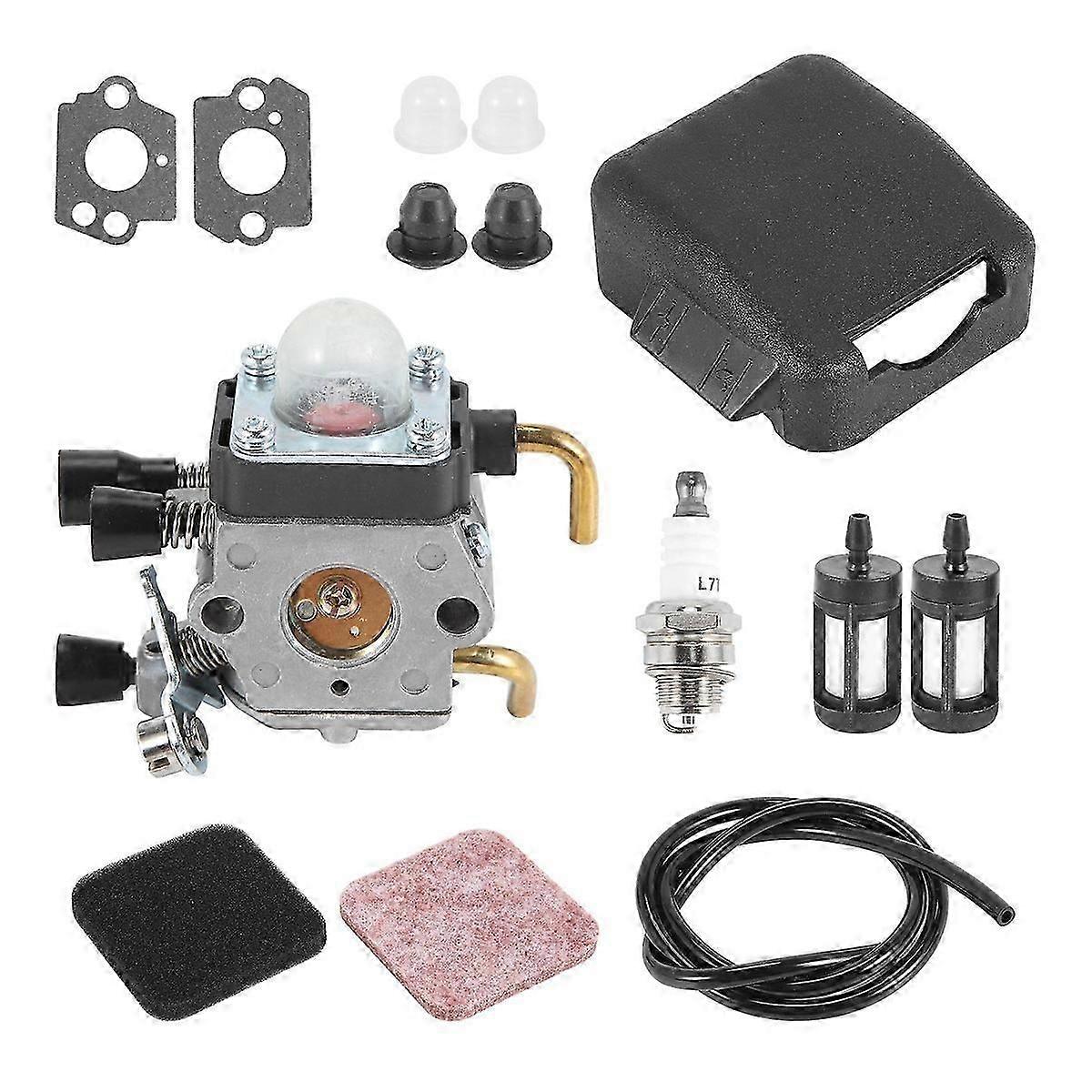 FS85 Carburetor + Air Filter Cover compatible STIHL FS75 FS80 FS 85 KM80 KM85 FC75 String Trimmer Brush Cut-FO SAHN