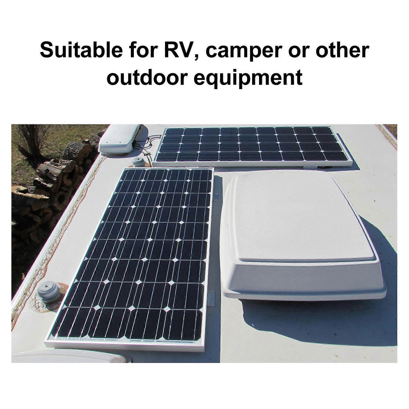Solar Panel with Controller Monocrystalline 250W Dual USB Port Charging 12V 24V 48V High Conversion Rate for RV Camper