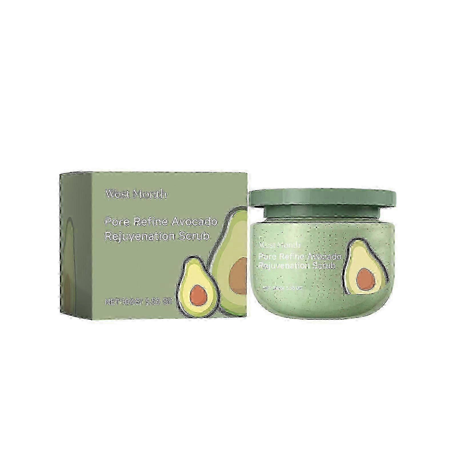 Avocado Ice Cream Scrub, Moisturizing, Hydrating, Cleansing And Exfoliating Body Scrub