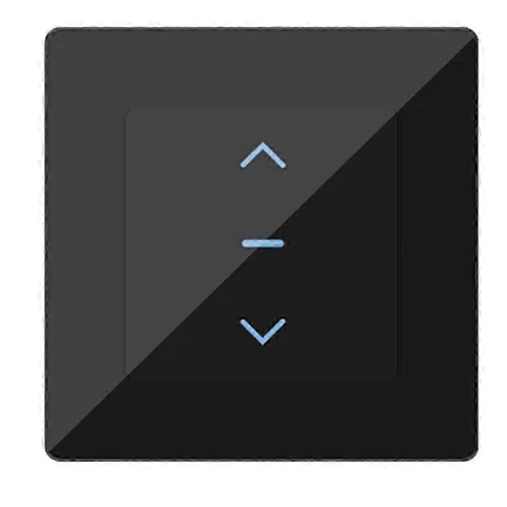 WiFi Smart Curtain Switch Touch Design black EU Plug