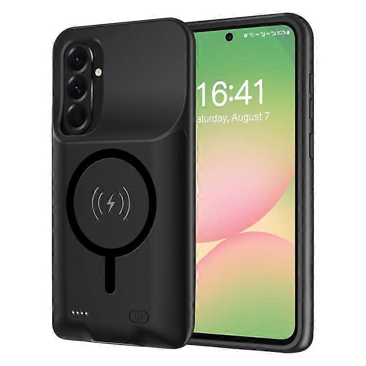 G10 Compatible For Samsung Galaxy A36 / A56 5G TPU Edge Charging Case 6000mAh Extended Battery Compatible with MagSafe