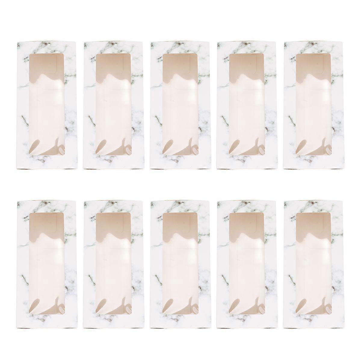 20Pcs Cake Roll Packaging Box Dessert Storage Box Cake Roll Container Cake Decor