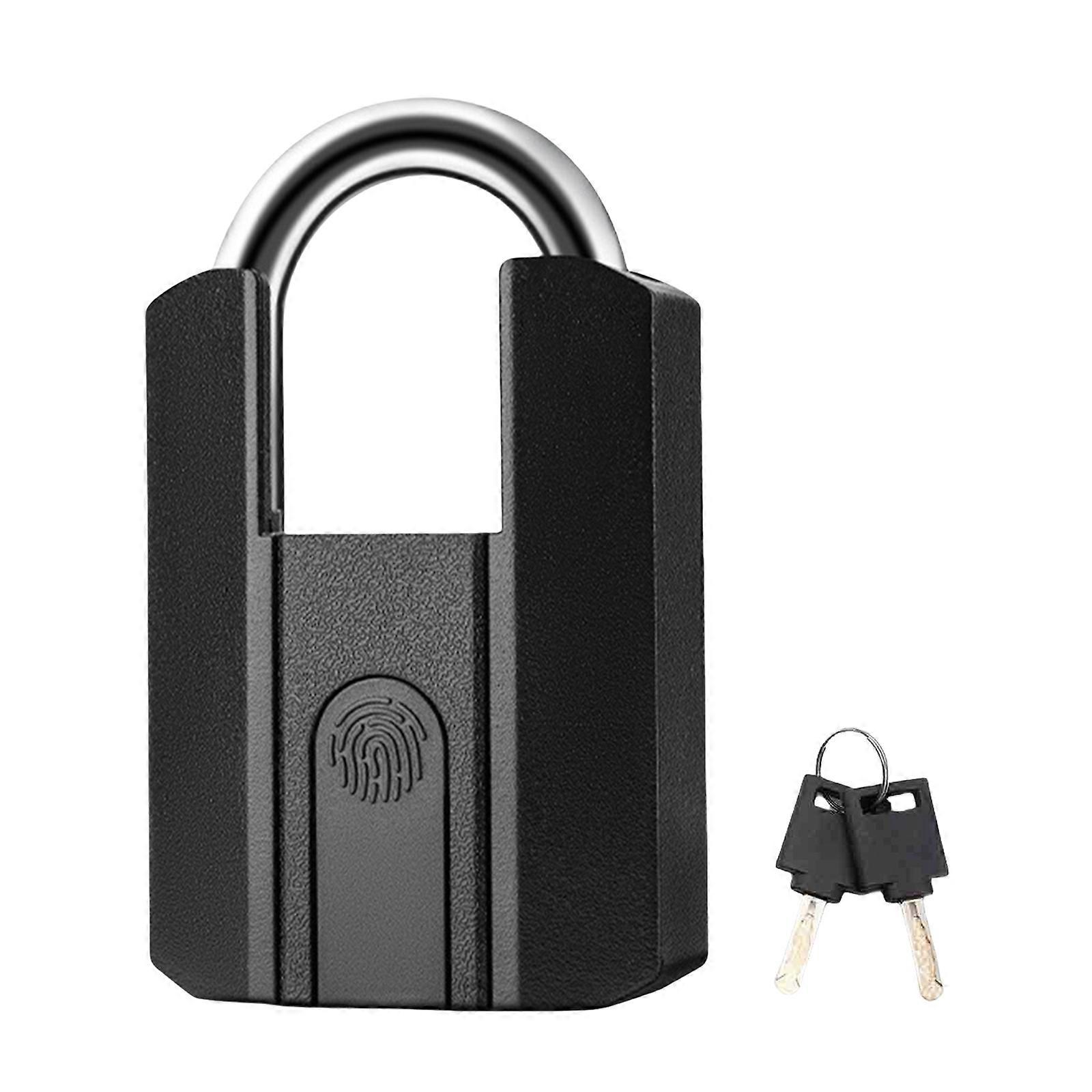 High Security Fingerprint Lock Portable Fingerprint Lock Biometric Fingerprint Padlock for Door & Lockers In All Setting Multicolor