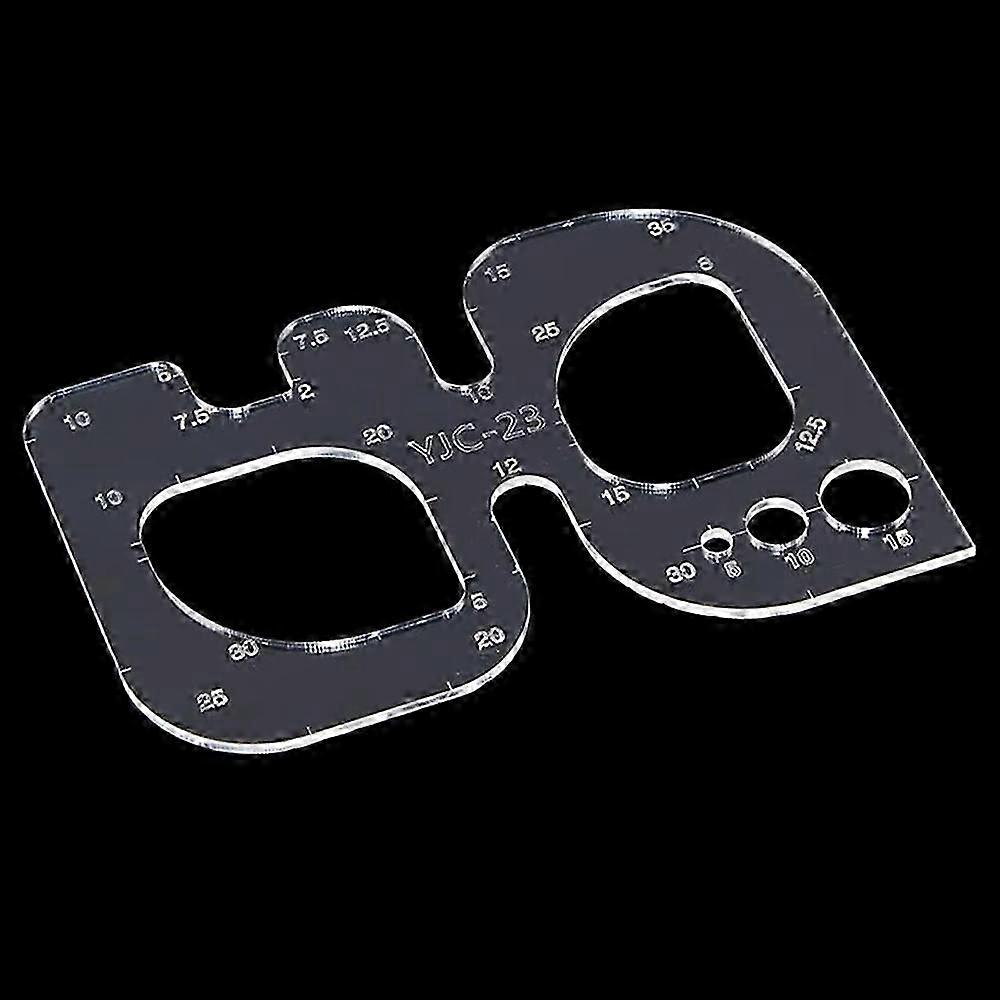 Acrylic Template Ruler Rounded Corner Leather Craft Diy Drawing Sewing Marking Tool