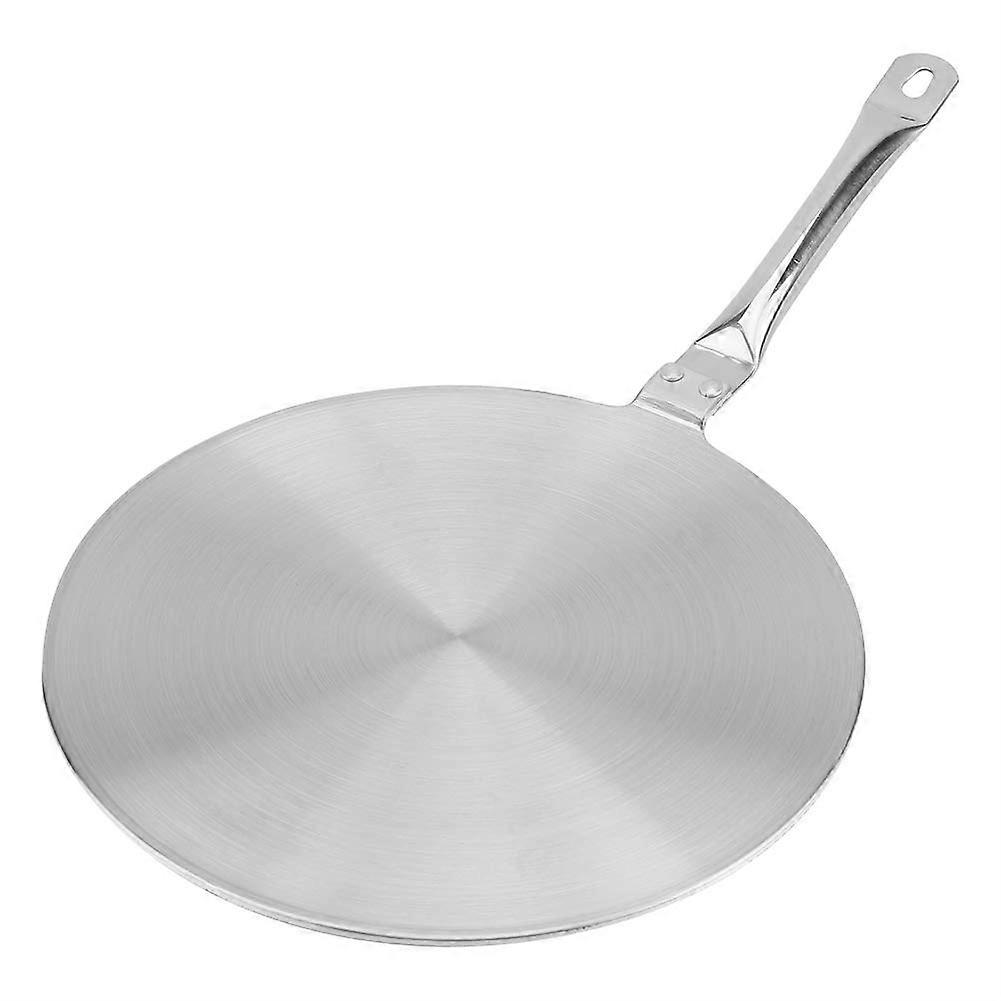 Induction Hob Diffuser Plate, Slightly Conductive Induction Plate with Stainless Steel Handle for Iron Pan Cookware Gas Stove (20 cm)