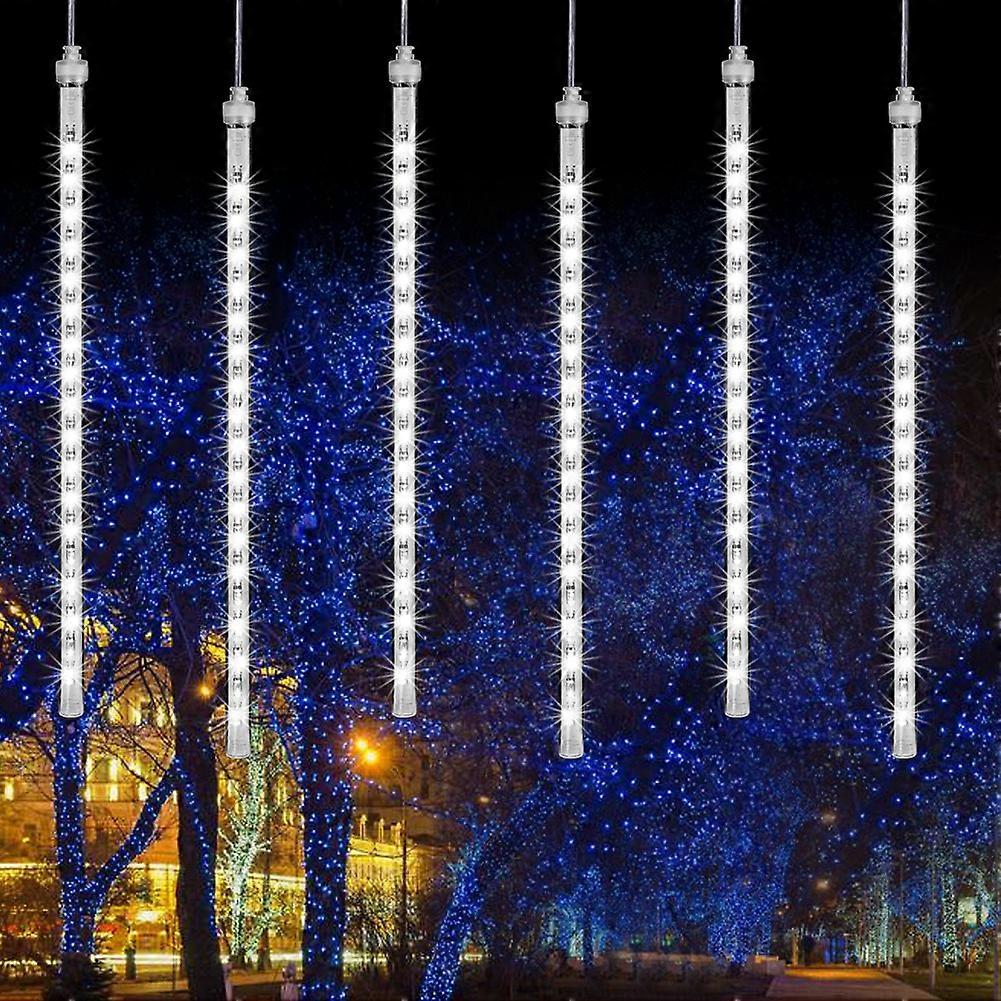 LED Meteor Shower Rain Lights, EECOO Drop/Icicle Snow Falling Raindrop String Lights with 11.8i