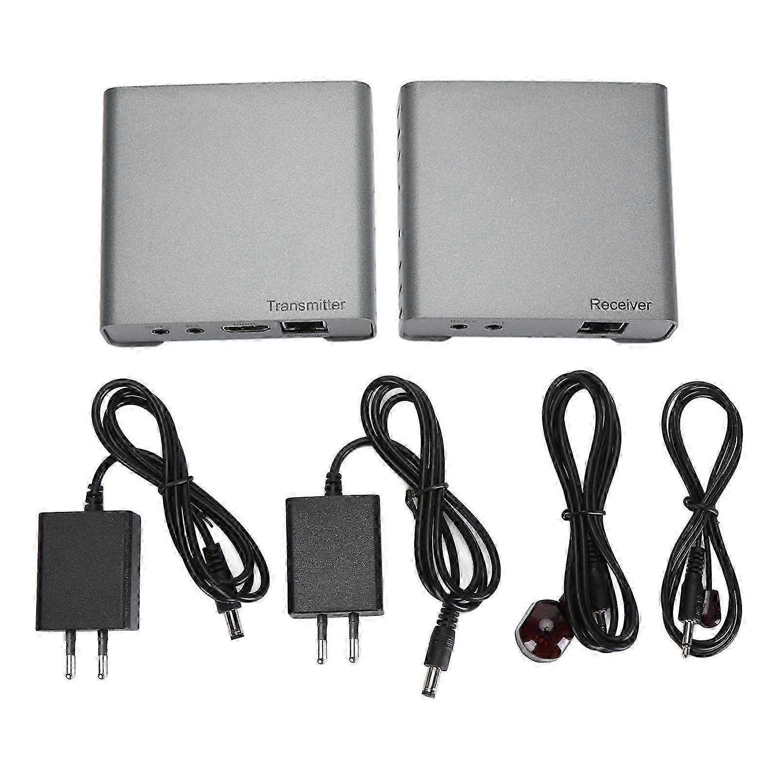 2025 HD Multimedia Interface 2.0 4K 328ft Over Cat5e Cat6 Cat7 Cable Extender with Loop Out IR Control Cascading 100‑240V