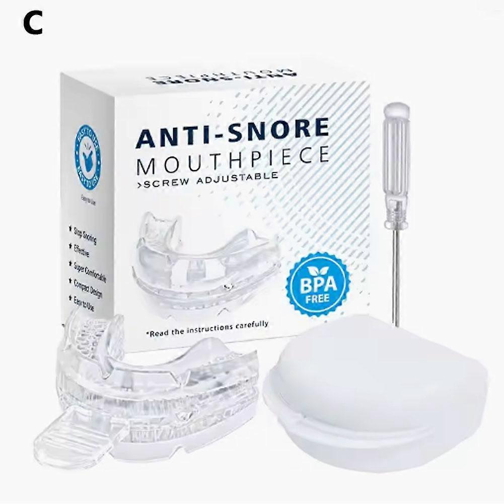 Transparent (C) $Adjustable braces night anti-grinding braces bracket screw adjustment anti snore device