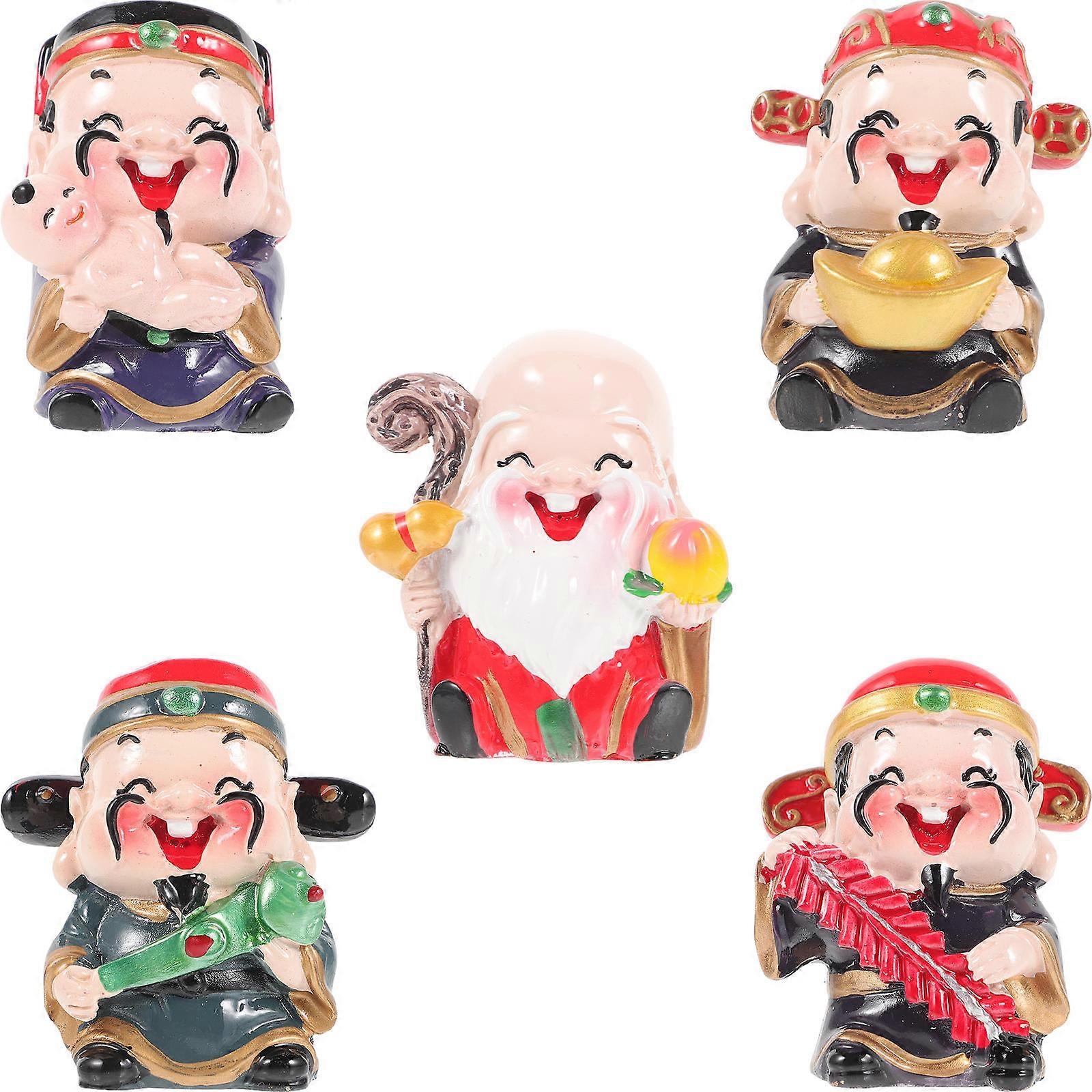 Vivid Resin Figurine, Chinese-Inspired Decor for Desk, Cabinet, and Study Environments