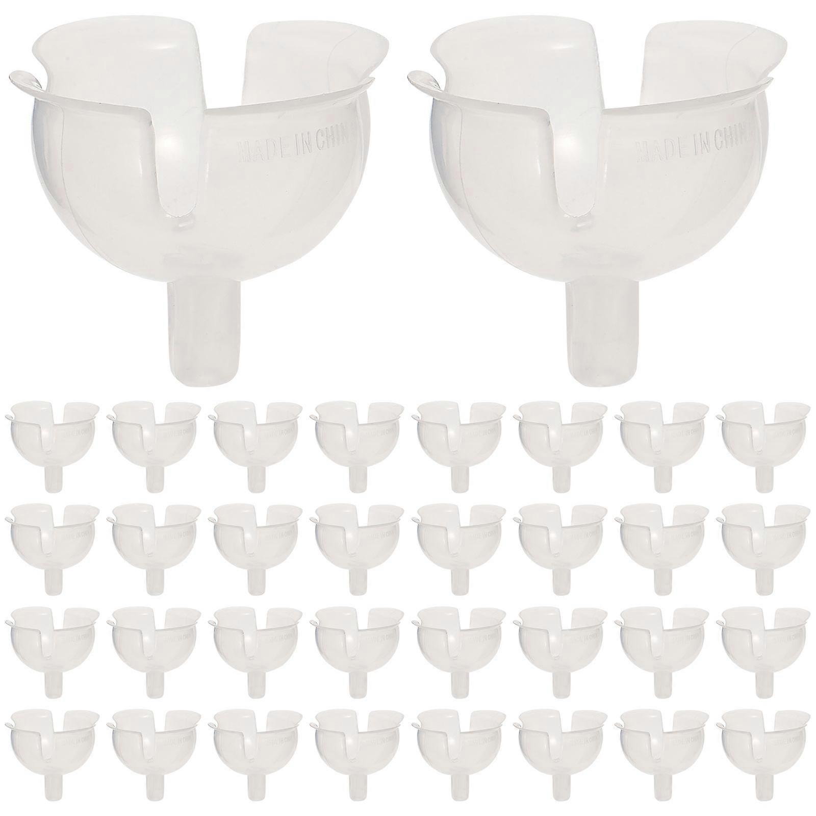 Chocolate Ball Holder 60Pcs Transparent Smooth No-Scratch Plastic Chocolate Fixing Base for Storage