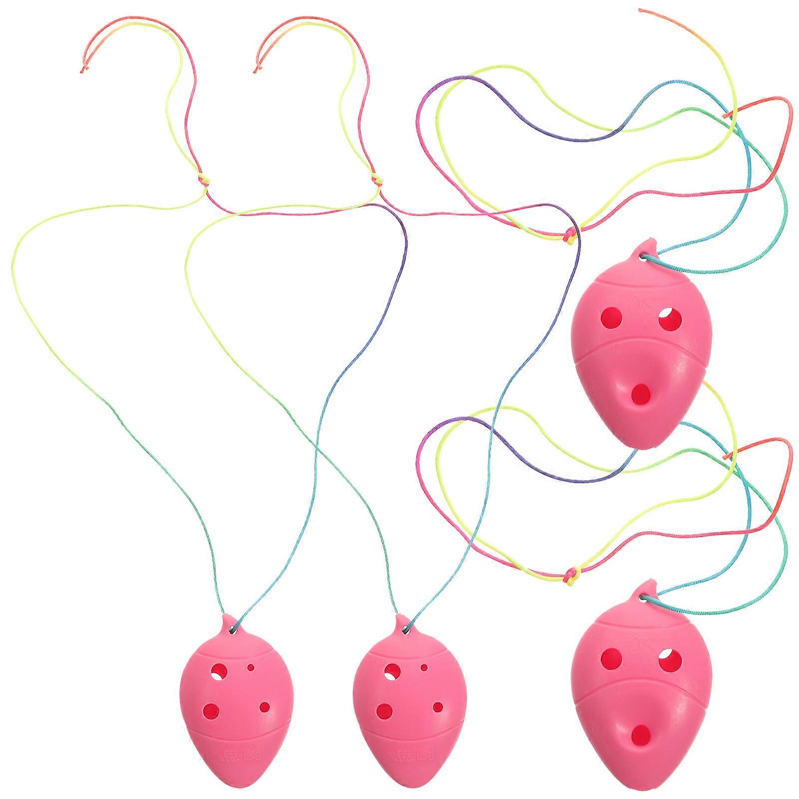 4pcs Mini Plastic Ocarina Set Lightweight Beginner Friendly Musical Instruments for Young Musicians, Easy