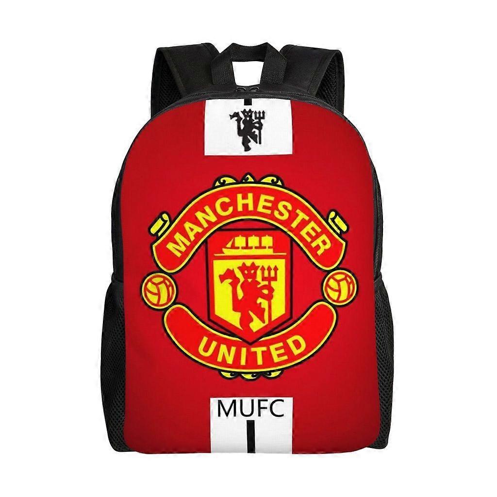 حقيبة ظهر مانشستر يونايتد حقيبة مدرسية للمراهقين قماش حقيبة ظهر دفتر للجنسين-hk2406