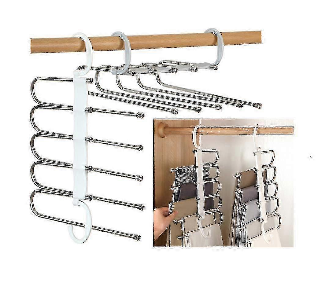 multifunctional folding clothes hanger for versatile clothing storage solutions with multiple layers and innovative design