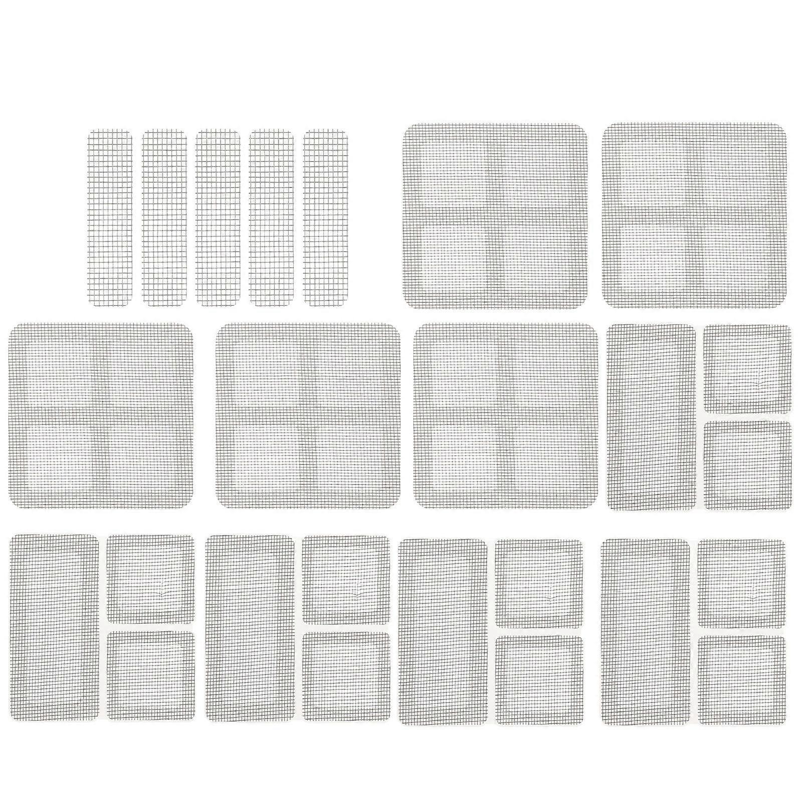 Screen Repair Tape Mesh Screen Repair Patches Window Screen Patches Adhesive Door Mesh Screen Patch Grey 10x10cm Repair Tear Holes 15 Sheets