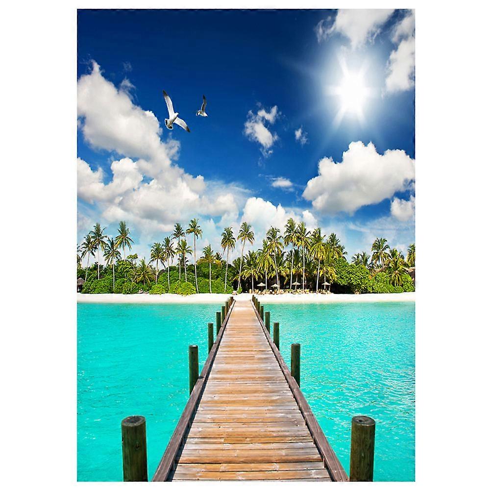 Professional Photography Backdrop Tropical Beach Photo Background Cloth 90x150cm Rectangle Shape 1Pcs