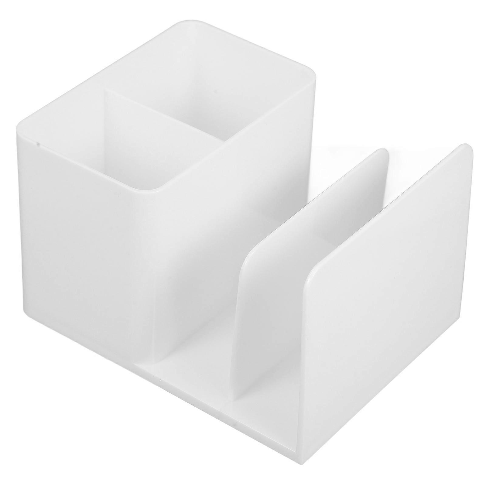 Multifunctional Desktop Document Organizer with Pen Holder, Sturdy Storage Box for Pens, Pencils, and Files, Easy to Clean, Minimalist Design