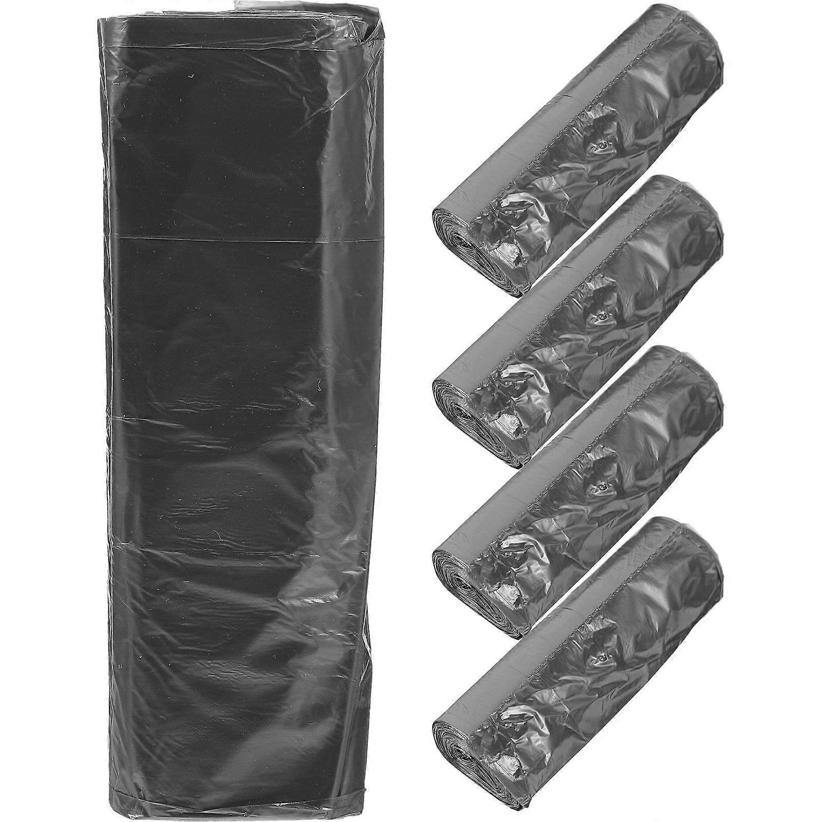 Garbage Bags for Home Kitchen Bedroom Pointed Break Style Polyethylene 50.00X45.00X0.10CM Tear-Resistant 5 Rolls