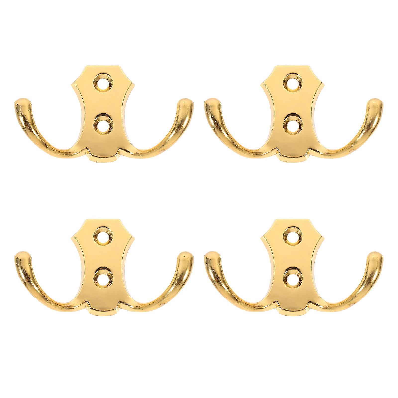 4pcs Sturdy Wall Storage Hooks for Clothes and Hanging
