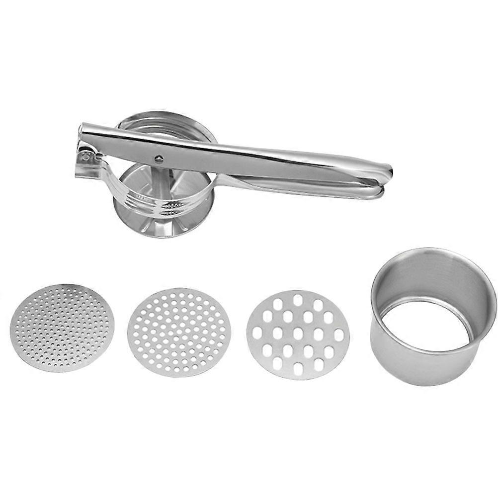Manual Potato Crusher Stainless Steel Mashing Potatoes Chopping Vegetables for Professional Chefs 1Set
