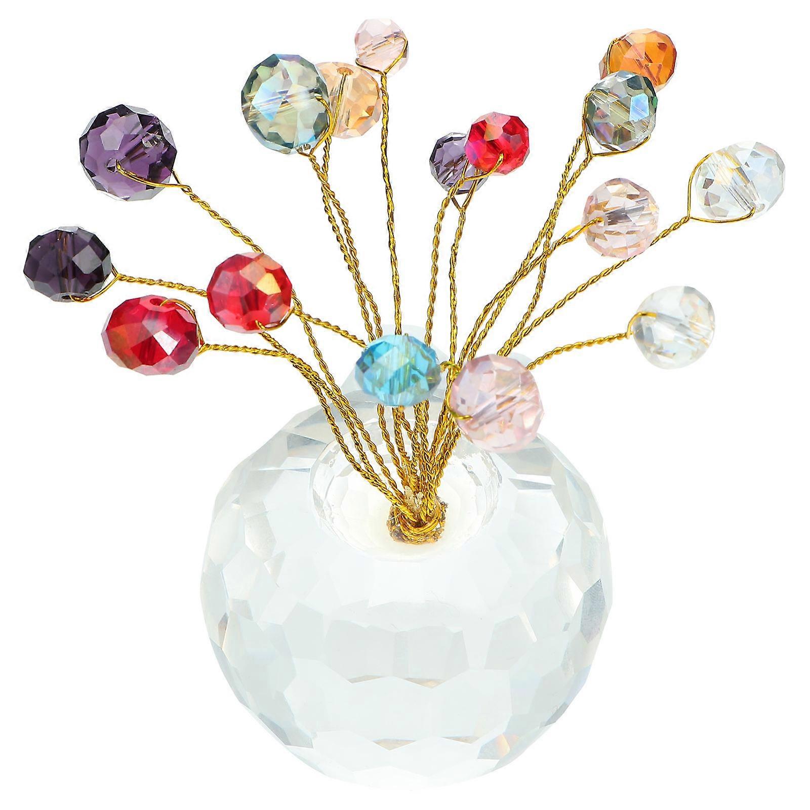 Waving Hand Dashboard Crystal Decoration Home and Car Ornament Transparent 10x5x5cm Wealth Symbol 1Set