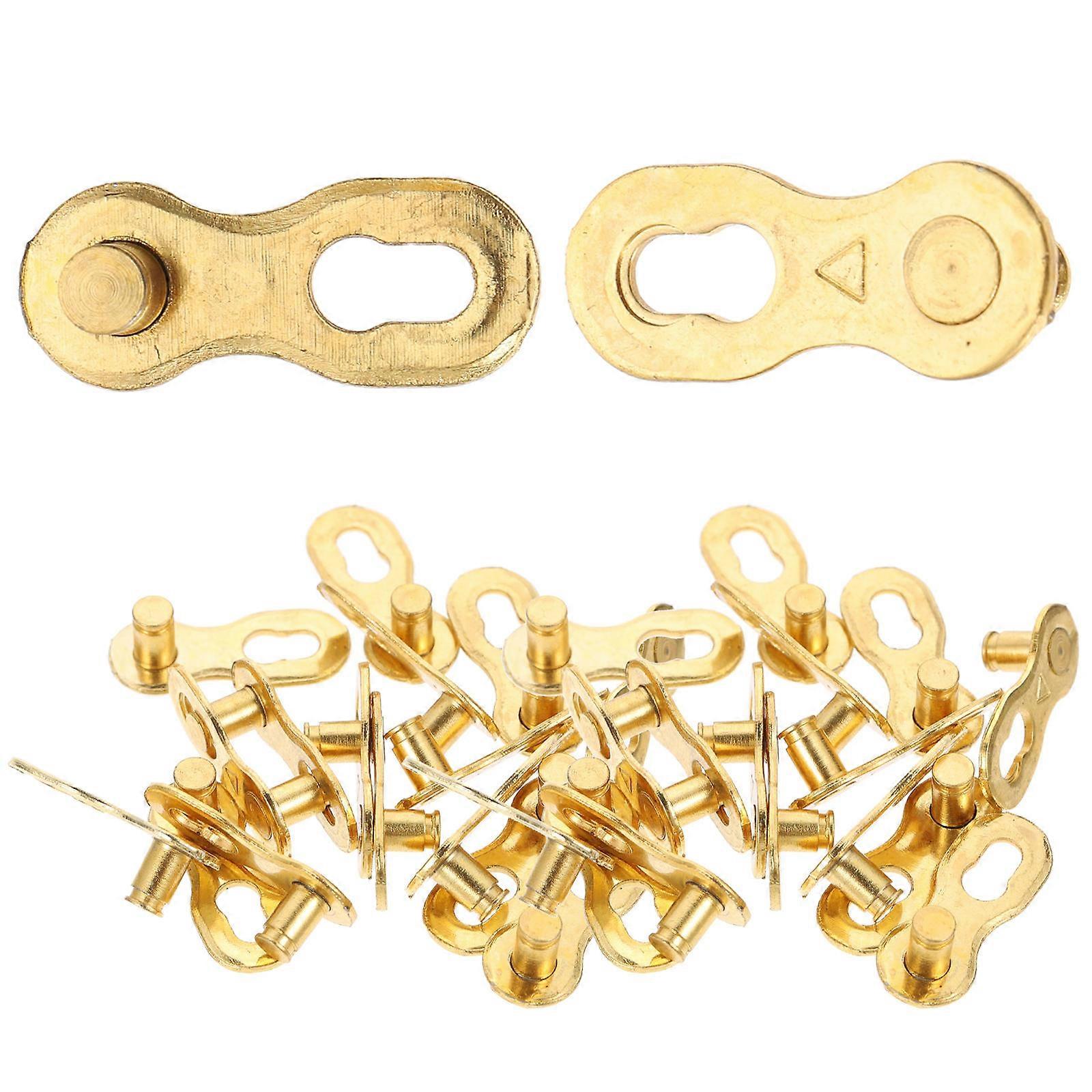 Bike Chain Connector Buckle Rectangular Shape Riding Easy Installation 24Pcs