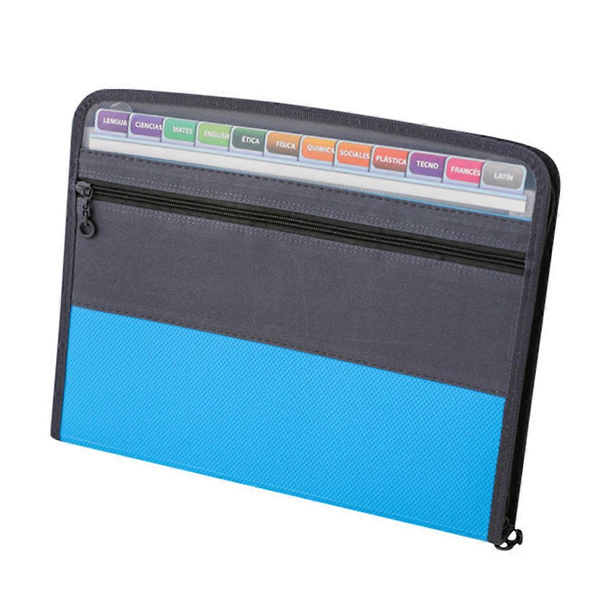 Document Organizer Folder Office Use A4 Size Blue 1Set