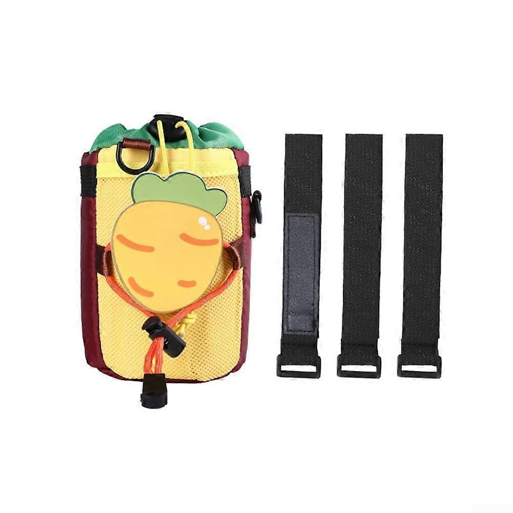 Practical bicycle front bag with drawstring design and additional storage space for important things