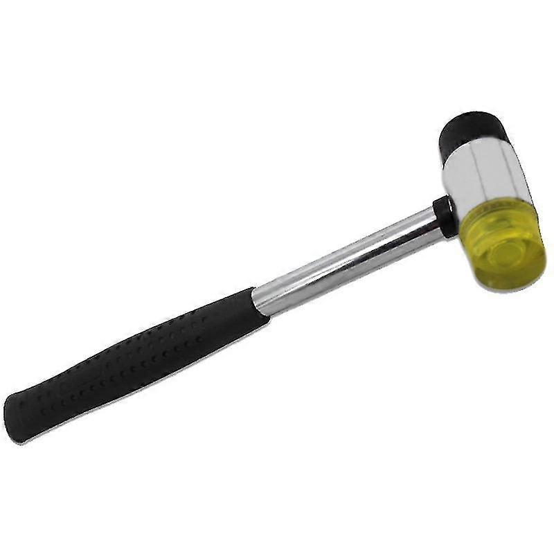 Rubber Mallet, Rubber Hammer with Non-Slip Handle, Double Interchangeable