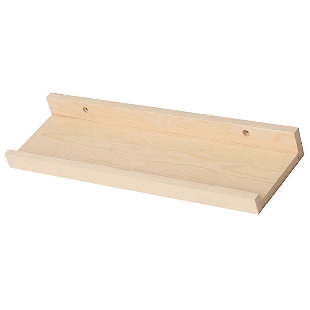 Household Wall Rack Floating Shelf Wall Hanging Storage Shelf Hall 60x14cm Synthetic Material 1Set
