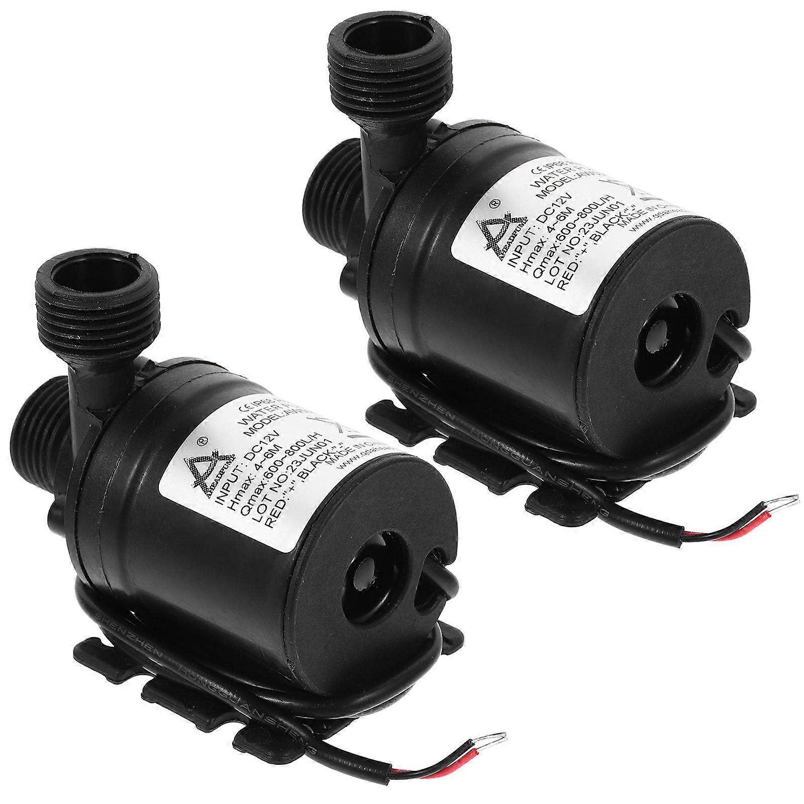 Tank Circulation Pump Submersible Pump Aquarium 8 X 6.5 X 4Cm Stable Running 2Pcs