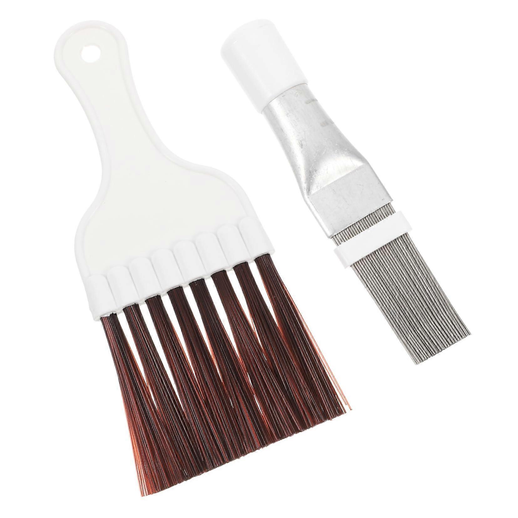 1Satz Cleaning Brush Set with Metal Scraper for Effective Radiator and Air Conditioner Coil Cleaning