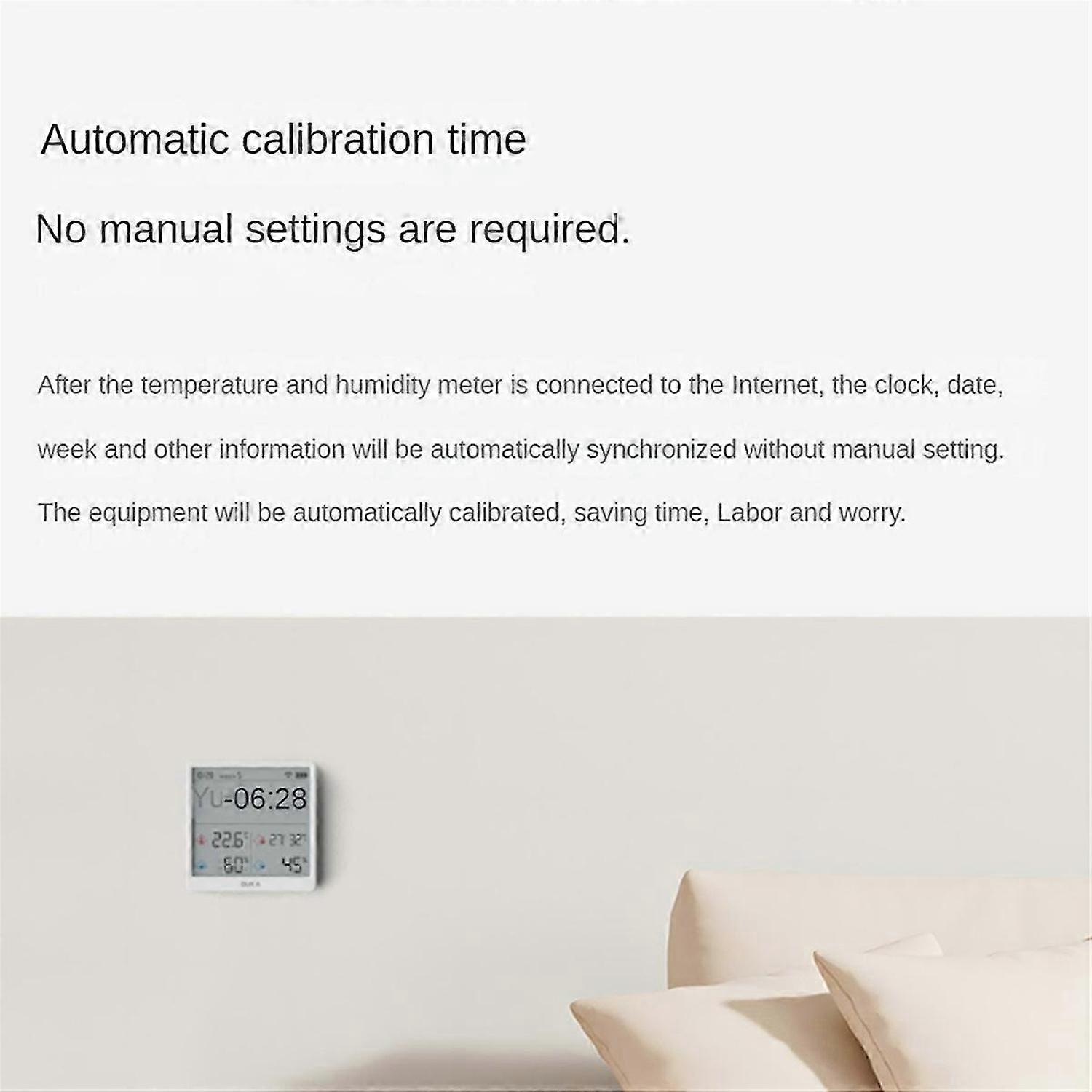 TH3 Electronic Temperature Humidity Meter Wifi Digital Display Hygrometer Thermometer Clock Weather