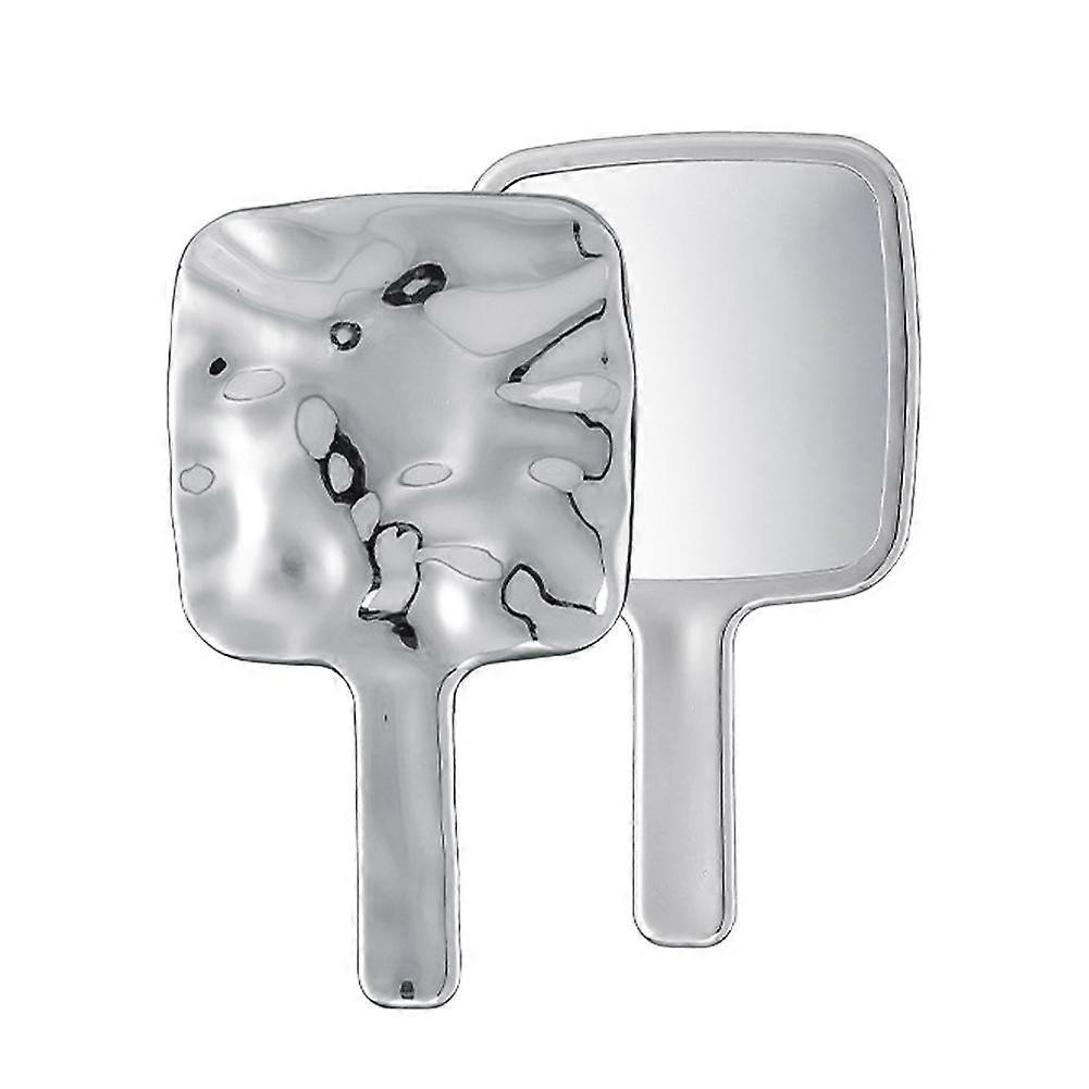 Square Handheld Makeup Mirror Home Retro Mirror