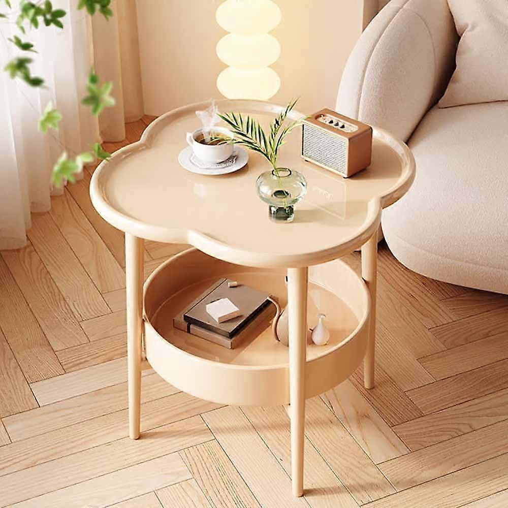 Modern Coffee Table with Legs  Stylish Small Side Table with Two Levels  Ideal for Home Decoration Ref: 5544
