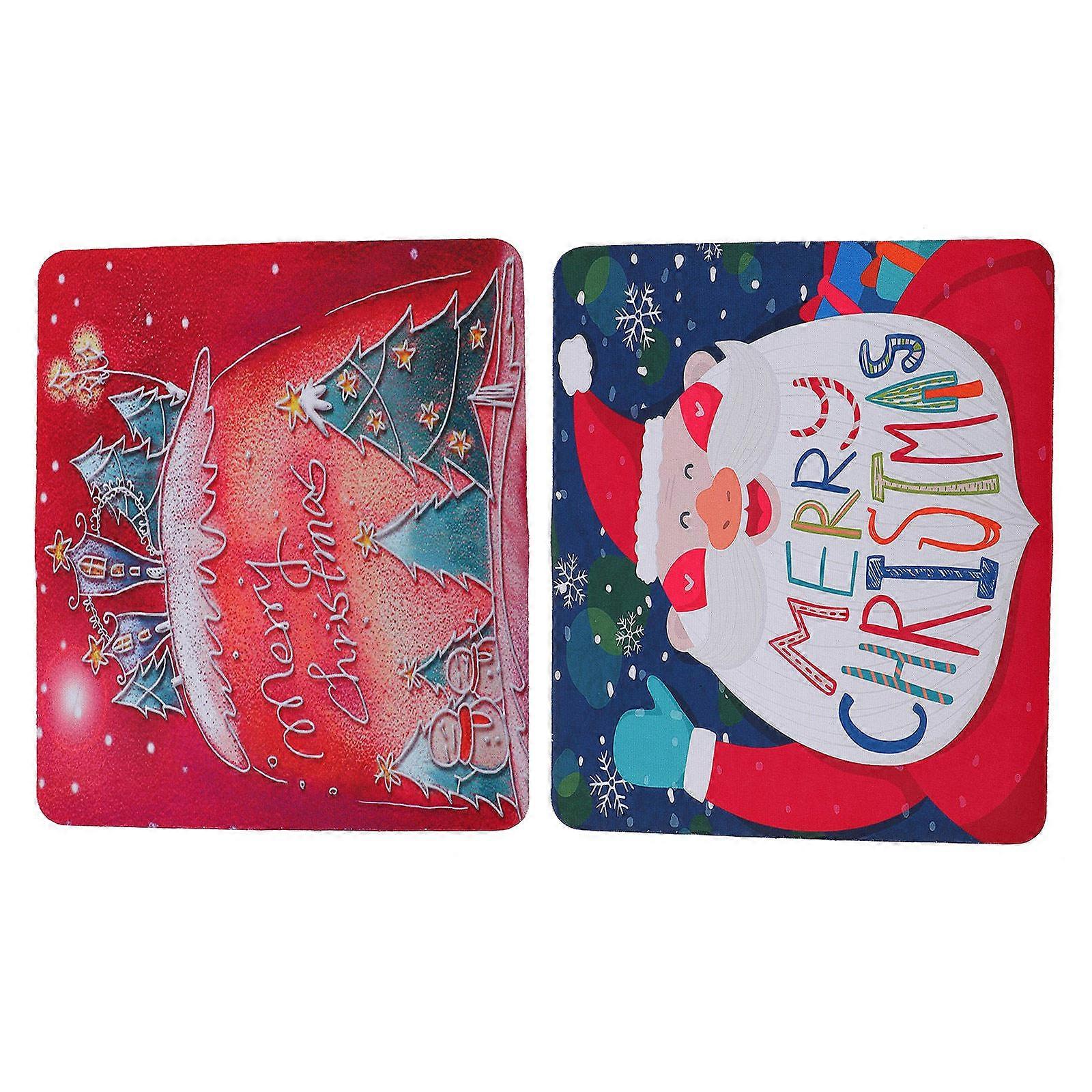 Synthetic Material Mouse Pads Student Use 30x25cm Rectangular 2Pcs
