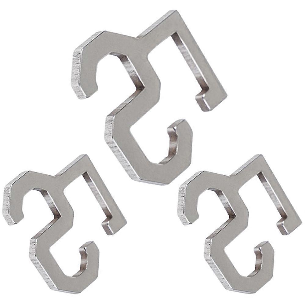 Tarp Tensioner Tent Rope Buckles Camping Rectangular Simple Design Prevent Slipping 3Pcs