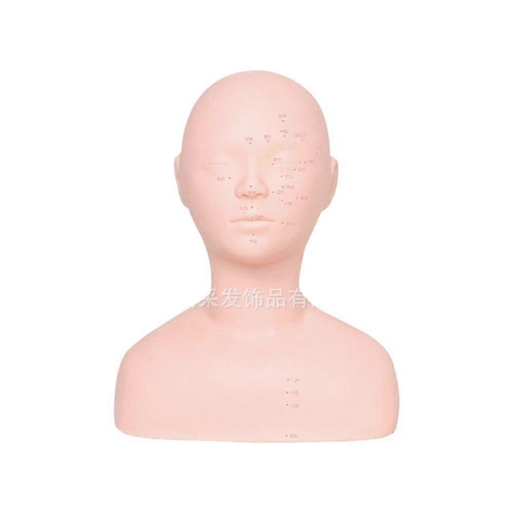 Beauty massage head model acupoint massage headband shoulder model Head Makeup