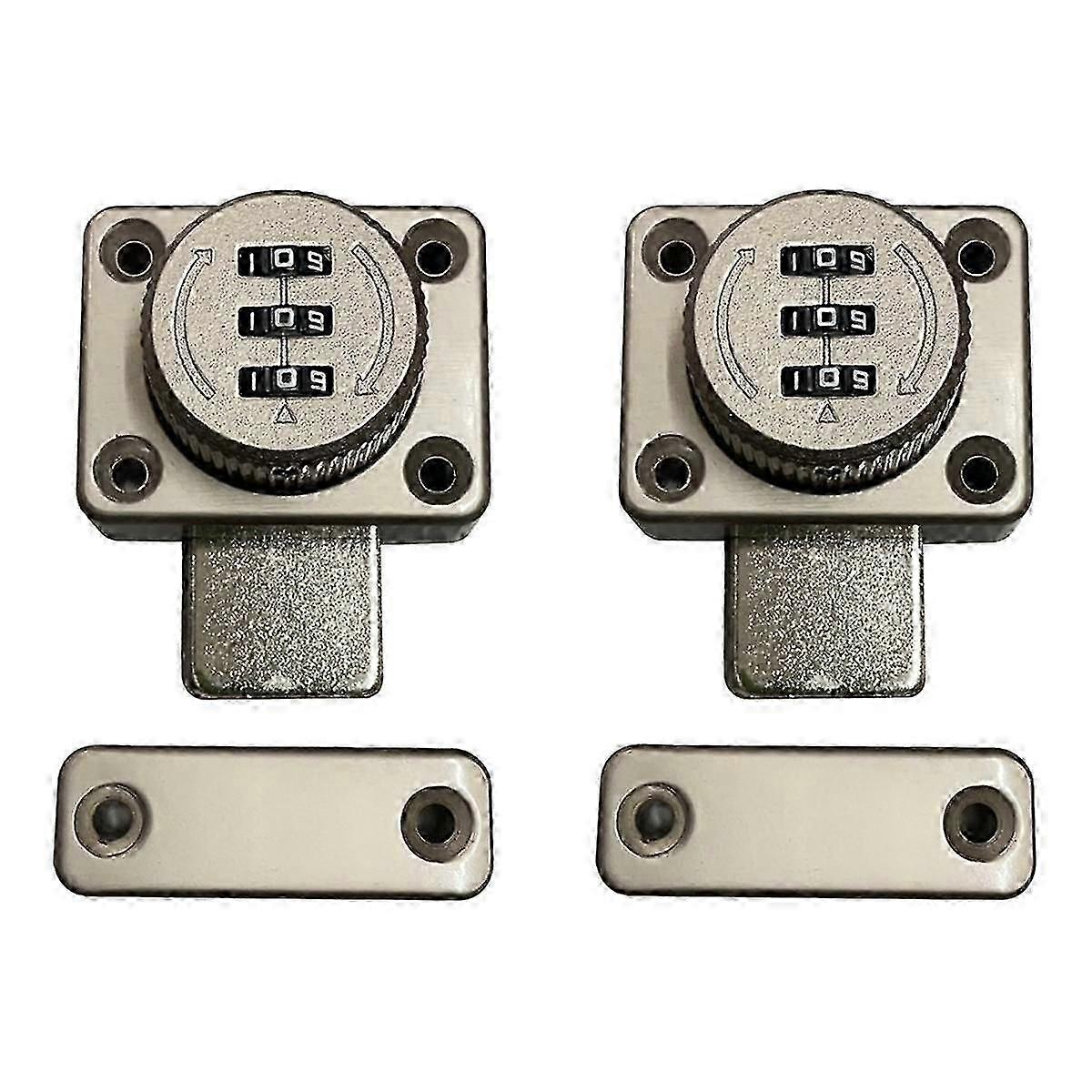 2Pcs No PunchingCombination Lock Latch Bolt Latch Door Hitch Sliding Door Lock Open Door Lock Room