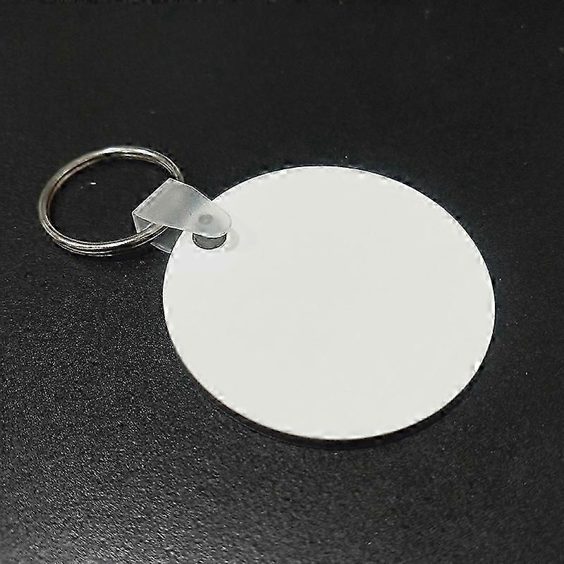 10Pcs Sublimation Key Ring Blanks Hanging Sublimation Blank Handicraft Key Chain Blanks
