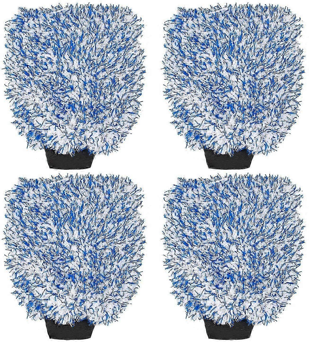 4 Pack Microfiber Wash Mitts for All Cleaning Tasks