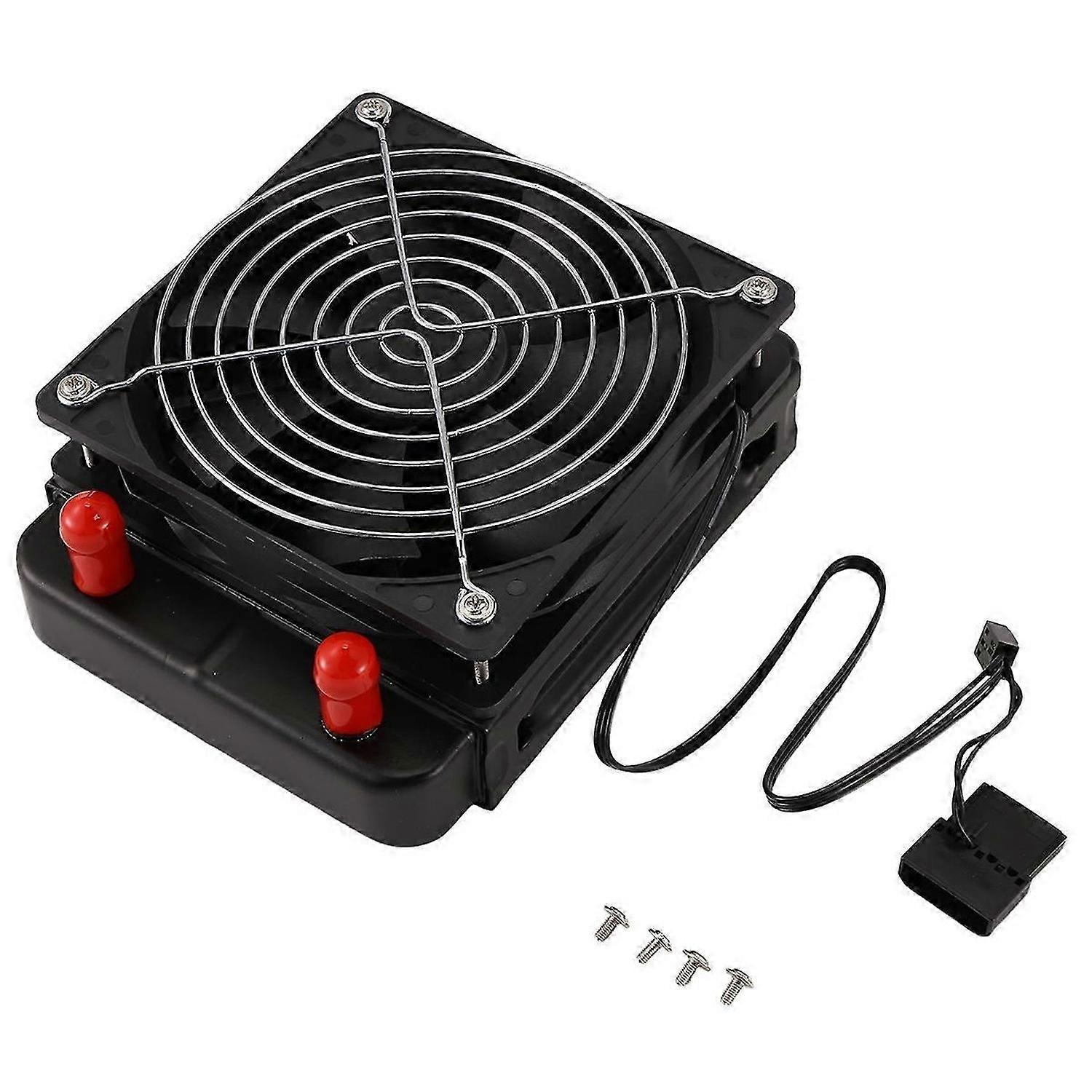 120mm 10 Pipe Water Cooling CPU Cooler Row Heat Exchanger Radiator with Fan for PC Computer LED Wate