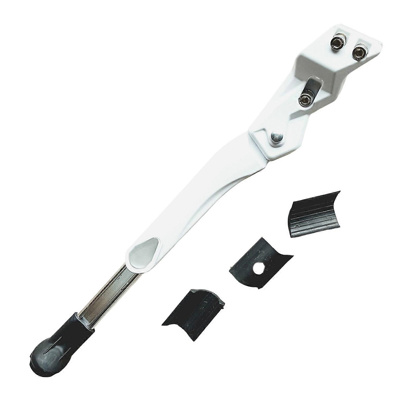 Høyde Regulerbart Sykkelstativ Barn Sykler Kickstand Road Bike Kickstand for Fjell- og Trekking Sykler Hvit