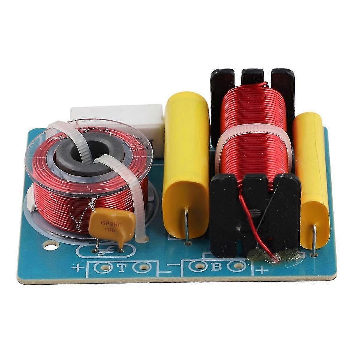 2 Way Audio Frequency Divider DIY Bass Speaker Subwoofer Crossover