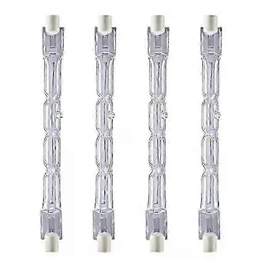 4pcs R7s 118mm 400w Halogen Lamp Pencil Bulb Dimmable Ac 220-240v 7500lm J118 Linear Halogen Spotlight